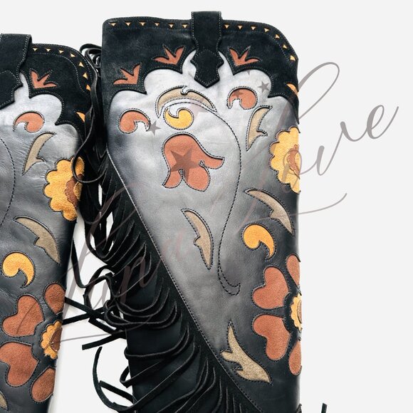 FREE PEOPLE Spell Sannah Fringe Western Boots (size EU 36 / US 6) NWT - Picture 9 of 15